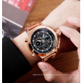 Skmei 1515 Gold Digital Watch Men Wristwatch Chrono Alarm Waterproof Stainless Steel Strap